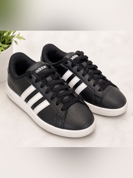 adidas Shoes - Adidas Neo Cloudfoam Memory Foam Sneakers Black White Womens 7.5